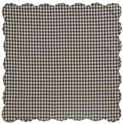 Navy Check Tabletopper/Tablecloth (40 x 40 inch)