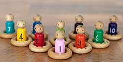 Baby Peg Doll & Ring Counting Matching Set (Set of 20)