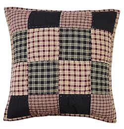 Plum Creek 16 inch Quilted Block Pillow Cover