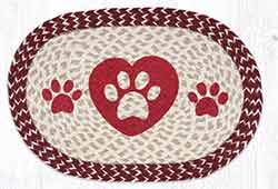 Heart Paws Braided Placemat