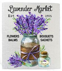 Lavender Market Swedish Dishcloth