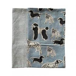 Raine & Humble Blue Haze Dogs Tea Towels (Set of 2)