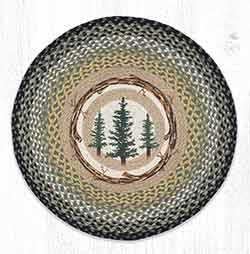 RP-116 Tall Timbers Round Braided Rug