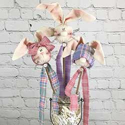 Spring Bunny Wands (Set of 3)