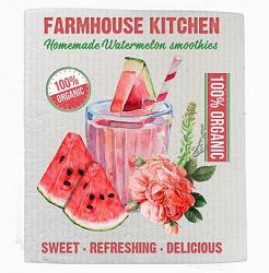 Summer Watermelon Swedish Dishcloth