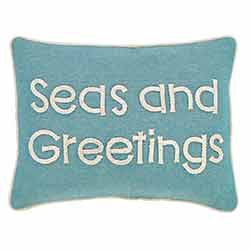 Sanbourne Seas and Greetings Pillow (14x18)