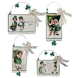 St. Patrick's Postcard Ornament