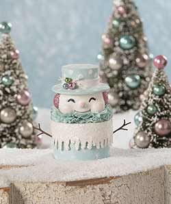 Happy Pastel Snowman Box