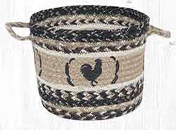 UBP 9-93 Rooster Feathers Medium Utility Basket