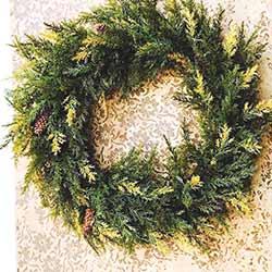 Prickly Pine Wreath - Moss Green