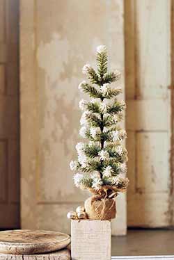 Snow Tipped Pine Tree - 18 inch