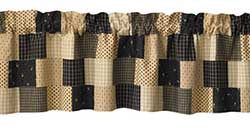 Peppermill Lined Patch Valance