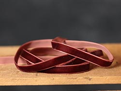 Brown Velvet Ribbon, 3/8 inch