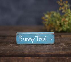 Bunny Trail Mini Stick Sign