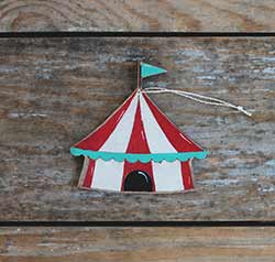 Circus Tent Ornament (Personalized)