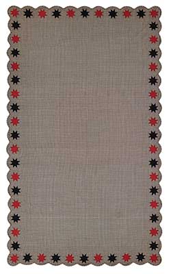 Carson Star Scalloped Table Cloth - 60 x 102 inch