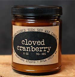 Cloved Cranberry Soy Jar Candle
