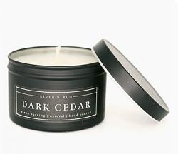 Dark Cedar 8 oz Soy Candle