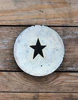 Star Crackled Decorative Wooden Plate (Color choices available)
