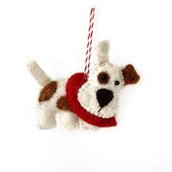 Terrier Dog Wool Ornament