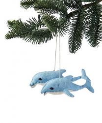 Dolphin Felt Ornament