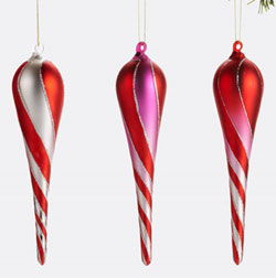 Drop Swirl Glass Ornament