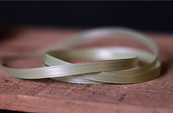 Celery Green Double Faced Poly Satin Ribbon, 1/4 inch