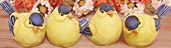 Gold Finch Bird Figurine - Small