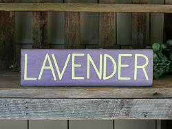 Lavender Wood Sign