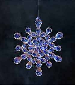 Iridescent Cluster Snowflake Ornament