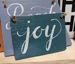 Joy Custom Painted Wood Sign