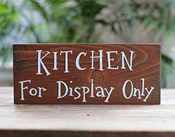 Kitchen For Display Only Rustic Wood Sign