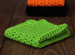 Lime Green Crochet Dish Cloth