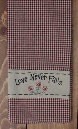 Love Never Fails Towel