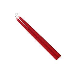 6 inch Sweeheart Red Mole Hollow Tiny Taper Candles (Set of 2)
