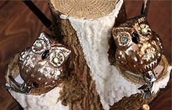 Glass Owl Clip Ornament
