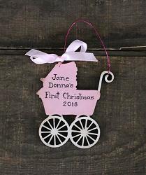 Baby Carriage Personalized Ornament