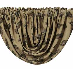 VHC Brands (OH) Pine Cone Balloon Valance