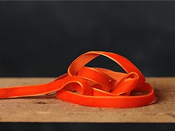 Orange Velvet Ribbon, 3/8 inch