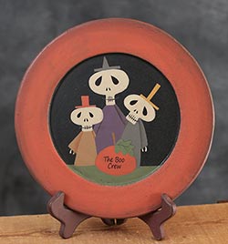 The Boo Crew Primitive Wood Plate