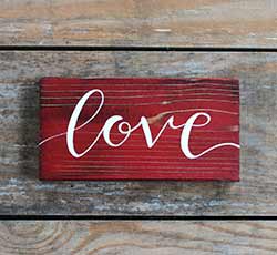 Love Wood Sign