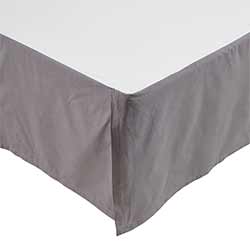 Rochelle Grey Bed Skirts (Multiple Size Options)