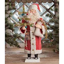 Vintage Santa With Stocking