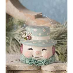Happy Pastel Snowman Bucket
