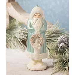 Aqua Belsnickle Santa Figurine
