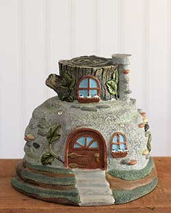 Stone Cottage Fairy House Figure