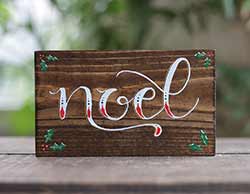 Noel Shelf Sitter Sign