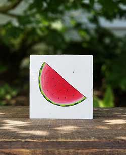Watermelon Hand Painted Sign