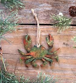 Shore Crab Personalized Ornament