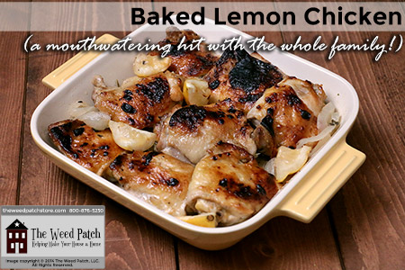 Recipe: Baked Lemon Chicken at The Weed Patch